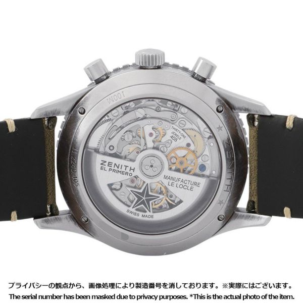 ゼニス パイロット クロノメトロ TIPO CPー2フライバック 11.2240.405/21.C773 ZENITH 腕時計 グレー文字盤