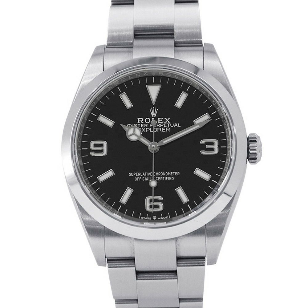 ロレックス エクスプローラー1 ランダムシリアル ルーレット 124270 ROLEX 腕時計 ウォッチ 黒文字盤