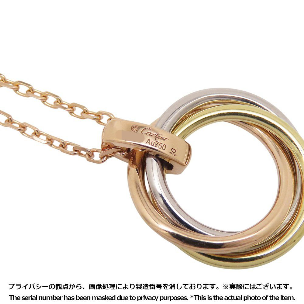 カルティエ ネックレス トリニティ ダイヤモンド 5P K18PG/K18YG/K18WG B7058700 Cartier ペンダント