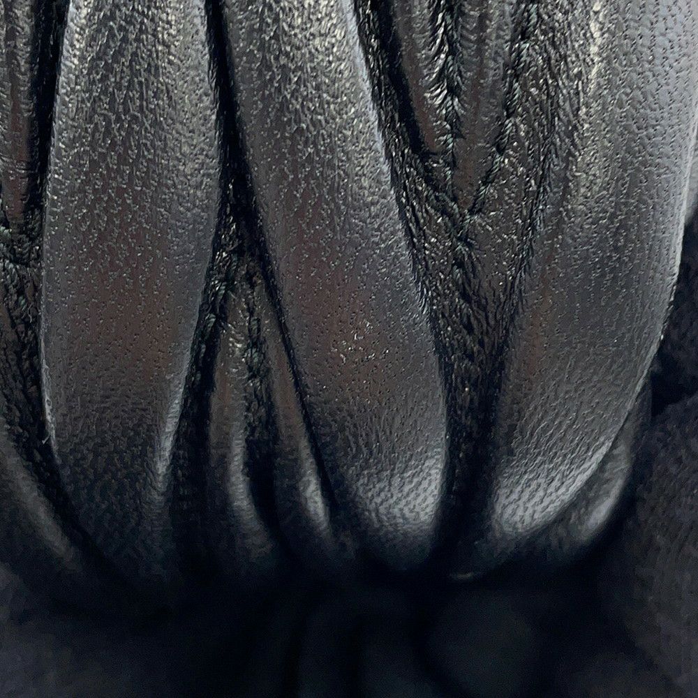 ミュウミュウ ハンドバッグ マテラッセ ワンダー ホーボーバッグ レザー 5BC125 MIUMIU 2way 黒