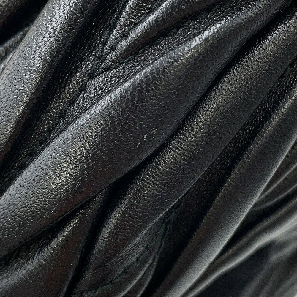 ミュウミュウ ハンドバッグ マテラッセ ワンダー ホーボーバッグ レザー 5BC125 MIUMIU 2way 黒