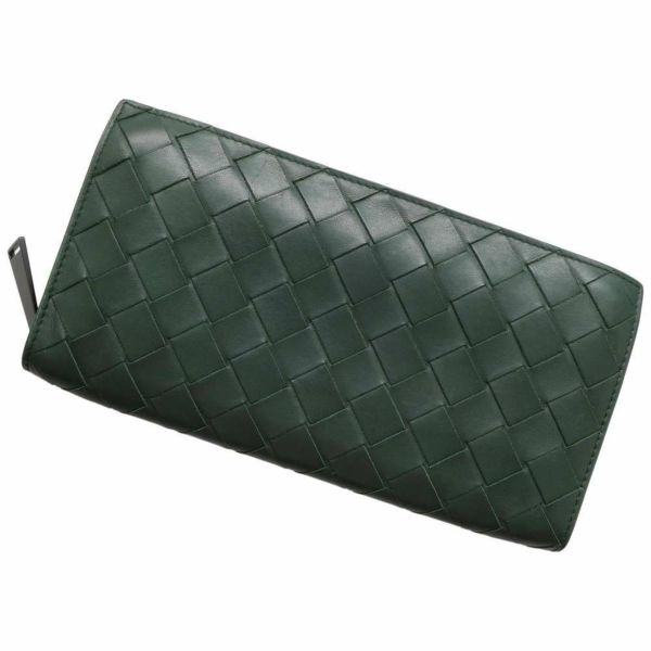 ボッテガヴェネタ 長財布 イントレチャート ラウンドファスナー レザー 608556 BOTTEGA VENETA メンズ