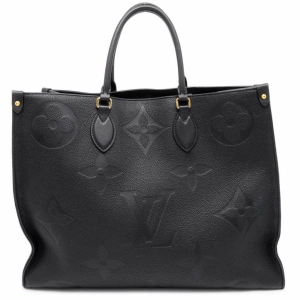 ルイヴィトン トートバッグ モノグラム・アンプラント オンザゴーGM M44925 LOUIS VUITTON 2way 黒 ブラック