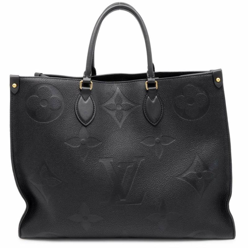 ルイヴィトン トートバッグ モノグラム・アンプラント オンザゴーGM M44925 LOUIS VUITTON 2way 黒 ブラック