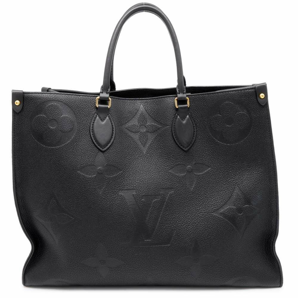 ルイヴィトン トートバッグ モノグラム・アンプラント オンザゴーGM M44925 LOUIS VUITTON 2way 黒 ブラック