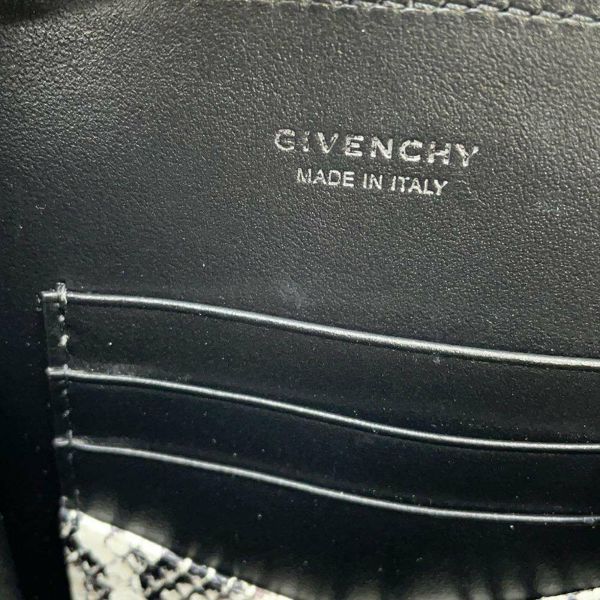 ジバンシー ショルダーバッグ アンティゴナ ラムスキン/パイソン型押し BKU01WK17F GIVENCHY クロスボディ 白 黒