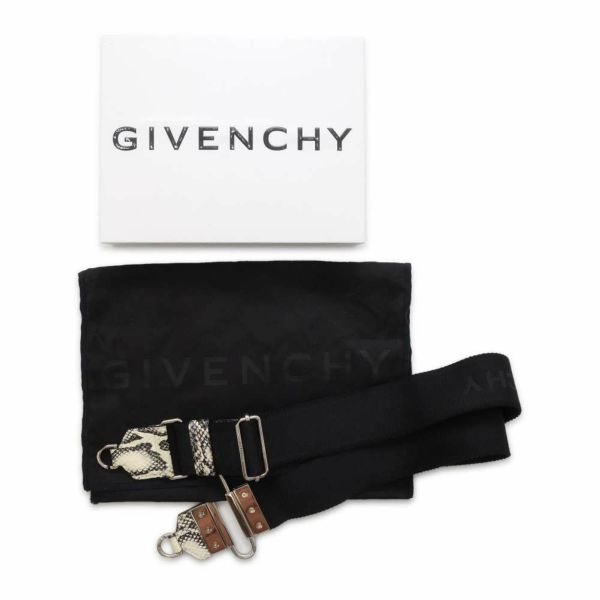 ジバンシー ショルダーバッグ アンティゴナ ラムスキン/パイソン型押し BKU01WK17F GIVENCHY クロスボディ 白 黒