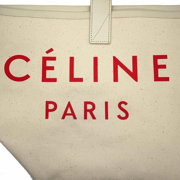 セリーヌ トートバッグ メイドイントート スモール キャンバス レザー 18608 CELINE ハンドバッグ 白