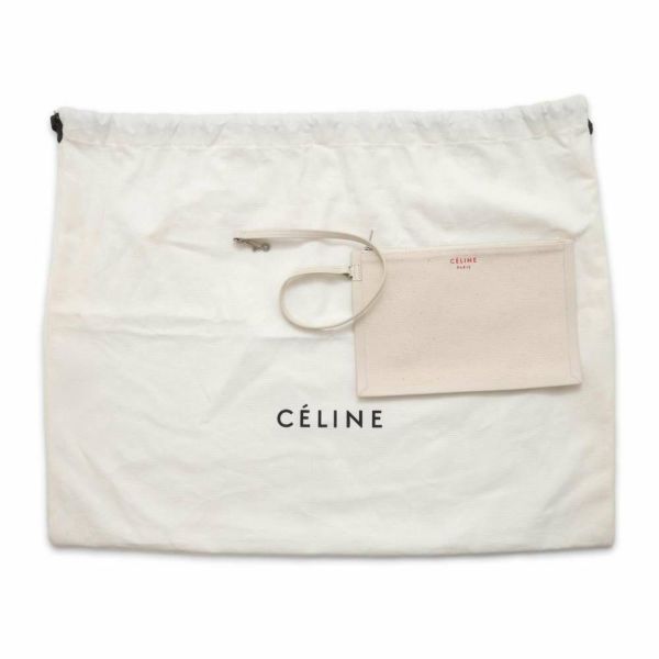 セリーヌ トートバッグ メイドイントート スモール キャンバス レザー 18608 CELINE ハンドバッグ 白