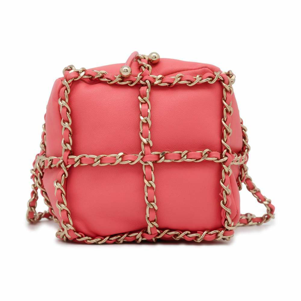 シャネル チェーンショルダーバッグ ココマーク ラムスキン AS2313 CHANEL バッグ