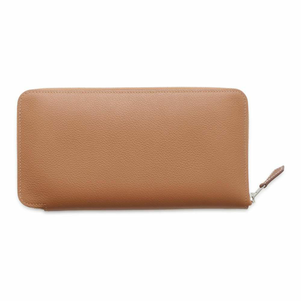 エルメス 長財布 アザップロング シルクイン ゴールド/シルバー金具 エバーカラー W刻印