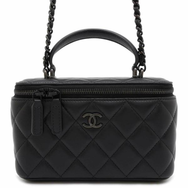 シャネル チェーンショルダーバッグ マトラッセ ココマーク ヴァニティケース ラムスキン AP2199 CHANEL バニティ 黒 |  中古・新品ブランド販売ギャラリーレア公式通販