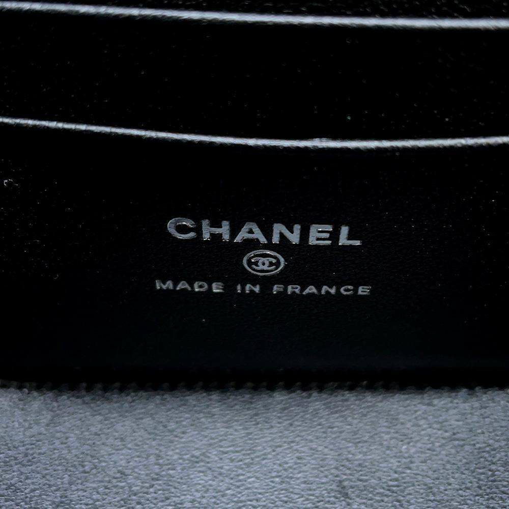 シャネル チェーンショルダーバッグ マトラッセ ココマーク ヴァニティケース ラムスキン AP2199 CHANEL バニティ 黒