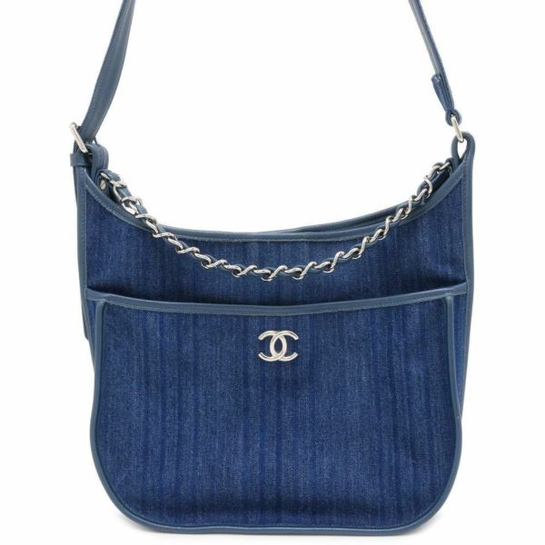 シャネル ショルダーバッグ マトラッセ ココマーク デニム A57641 CHANEL バッグ