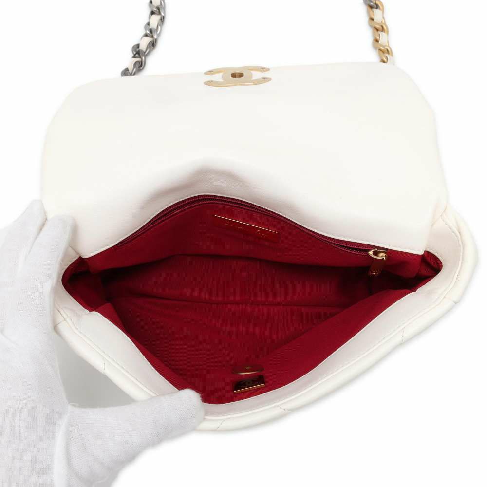 シャネル チェーンショルダーバッグ シャネル19 フラップ バッグ ココマーク ラムスキン AS1160 CHANEL 2way