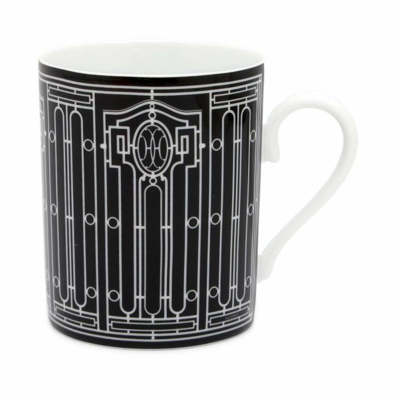 エルメス マグカップ Hデコ アッシュデコ 300ml HERMES 食器 ギフト 白 黒