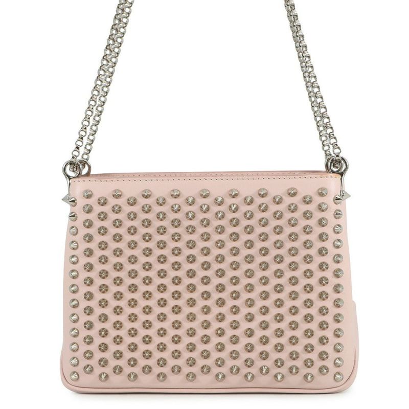 クリスチャン・ルブタン チェーンショルダーバッグ スパイクスタッズ トリルビ スモール カーフレザー Christian Louboutin
