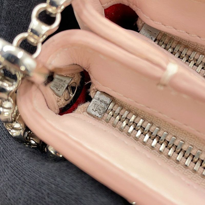 クリスチャン・ルブタン チェーンショルダーバッグ スパイクスタッズ トリルビ スモール カーフレザー Christian Louboutin