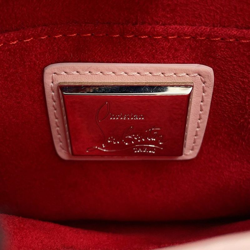 クリスチャン・ルブタン チェーンショルダーバッグ スパイクスタッズ トリルビ スモール カーフレザー Christian Louboutin