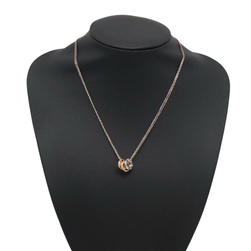 カルティエ ネックレス LOVE ネックレス ダイヤモンド 6P 計0.01ct K18PG/K18WG B7219700 ラブサークル スリーフープ ペンダント