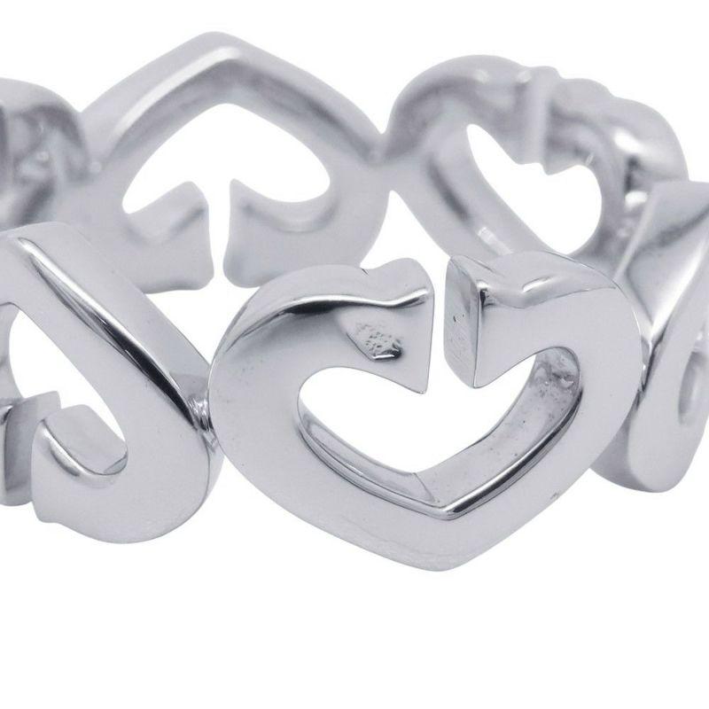 カルティエ リング Cハート リング ダイヤモンド K18WGホワイトゴールド サイズ51 B4041500 Cartier 指輪