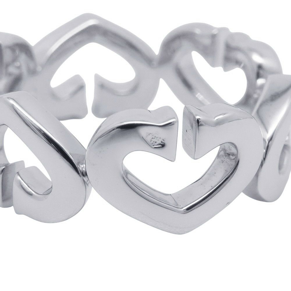 カルティエ リング Cハート リング ダイヤモンド K18WGホワイトゴールド サイズ51 B4041500 Cartier 指輪