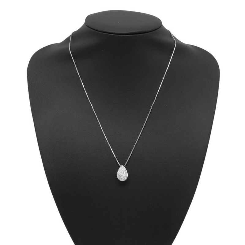 モニッケンダム ネックレス ドロップ ペンダント ダイヤモンド 計0.77ct K18WGホワイトゴールド MONNICKENDAM