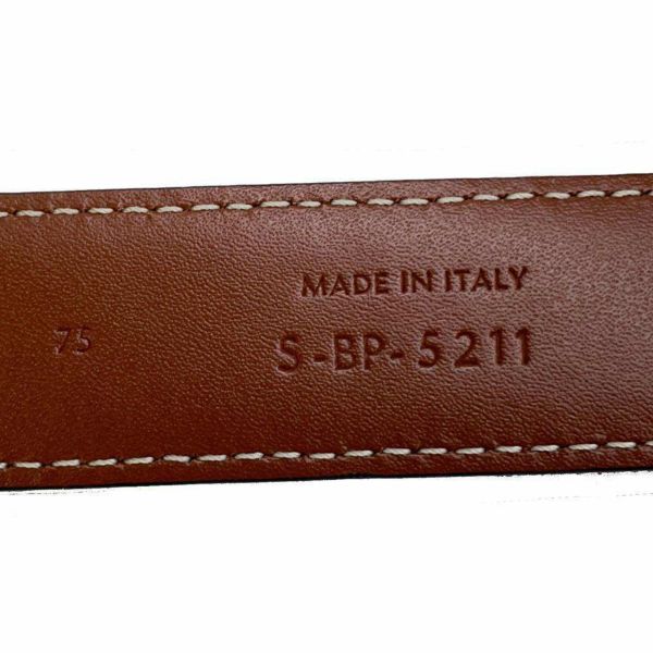 【希少サイズ75】CELINE ブラックレザーベルト トリオンフ　75 楽天市場】【中古】CELINE トリオンフレザーベルト ブラック