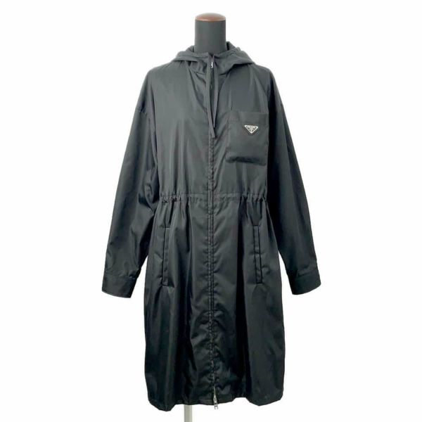 プラダ レインコート Re-Nylon ナイロン レディースサイズ38 292061 PRADA アウター コート 黒