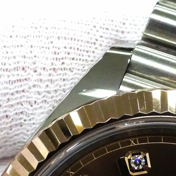 ロレックス デイトジャスト41 SS/K18PG 126331G ROLEX 腕時計 チョコレート文字盤 10PD