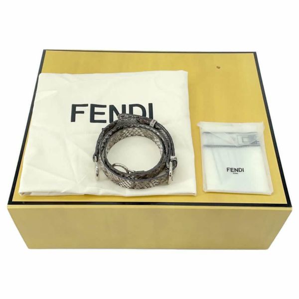 フェンディ ハンドバッグ ピーカブー レギュラー セレリア パイソン 8BN290 FENDI 2wayショルダーバッグ