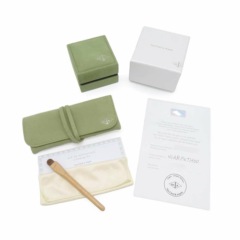 ヴァンクリーフ&アーペル ネックレス ヴィンテージ アルハンブラ ギヨシェ ダイヤ 1P K18WG/K18PG VCARPNTH00 2024年ホリデー限定