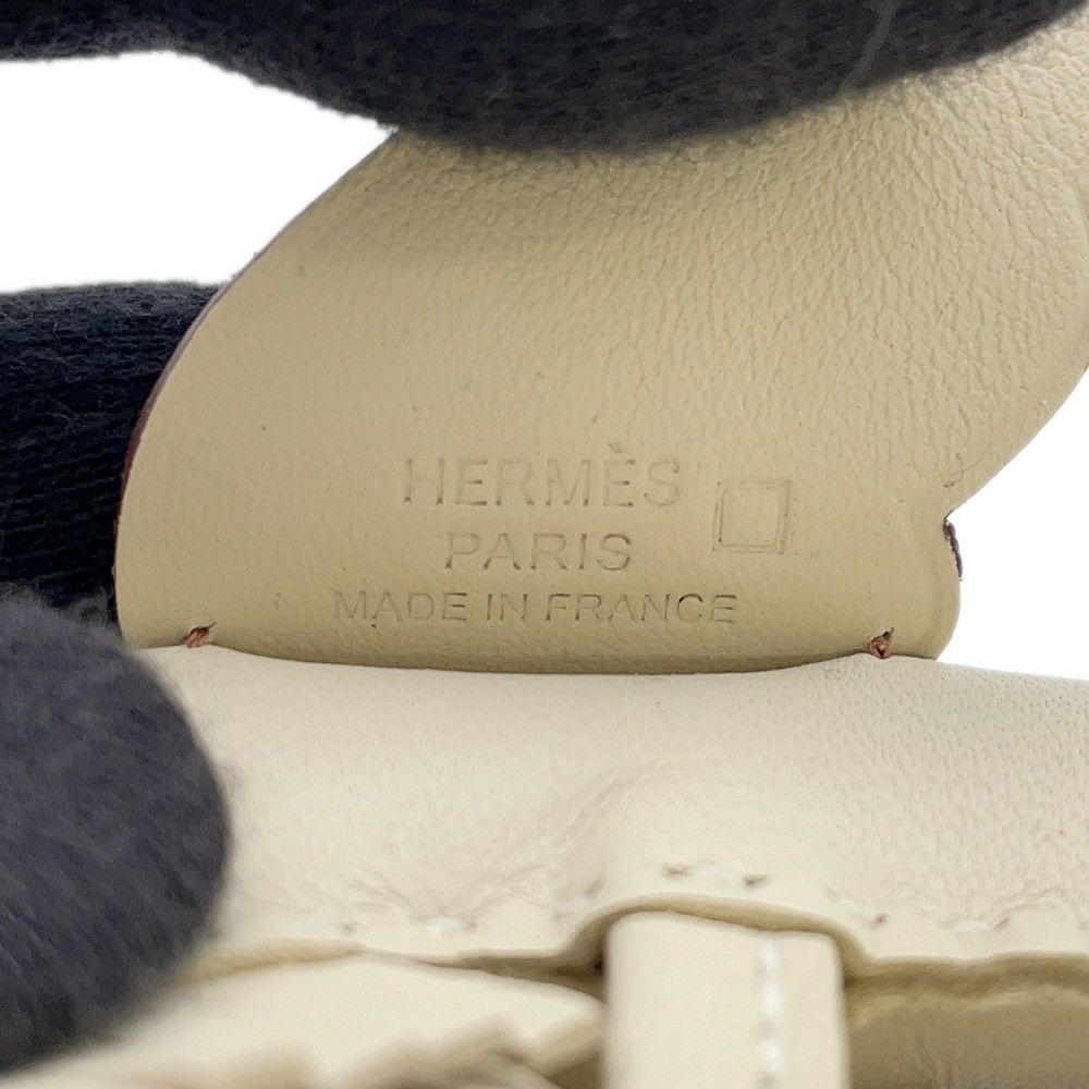 エルメス バッグチャーム ロデオPM ペガサス タッチ クレ/ゴールド ラムスキン/アリゲーターマット W刻印