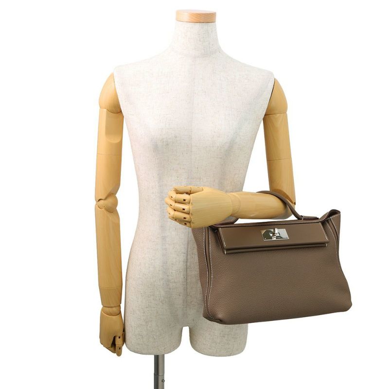 エルメス 24/24 29 サック ヴァンキャトル エトゥープ/シルバー金具 トゴ/スイフト K刻印 2wayショルダー