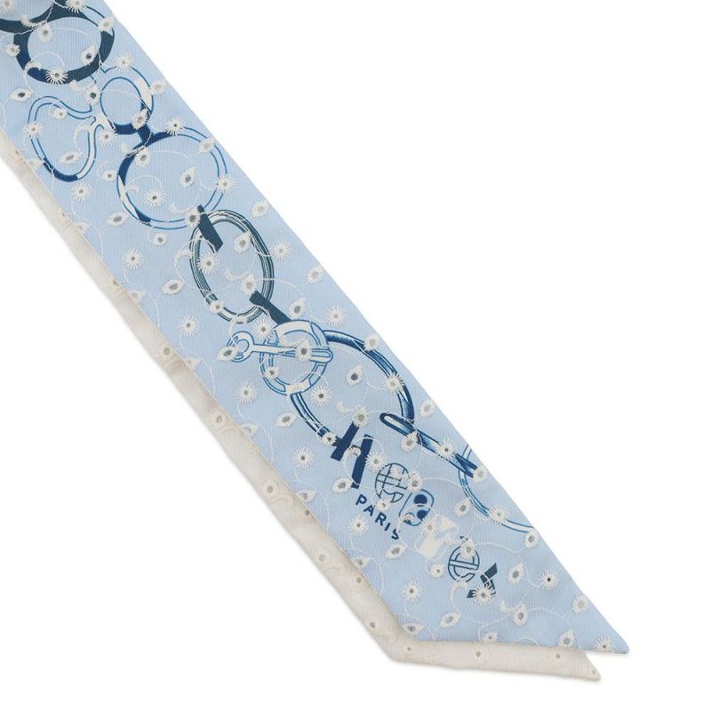 エルメス スカーフ ツイリー ド・レ・ブックル・ブロデリー・アングレーズDo Re Boucles Broderie Anglaise 2023春夏
