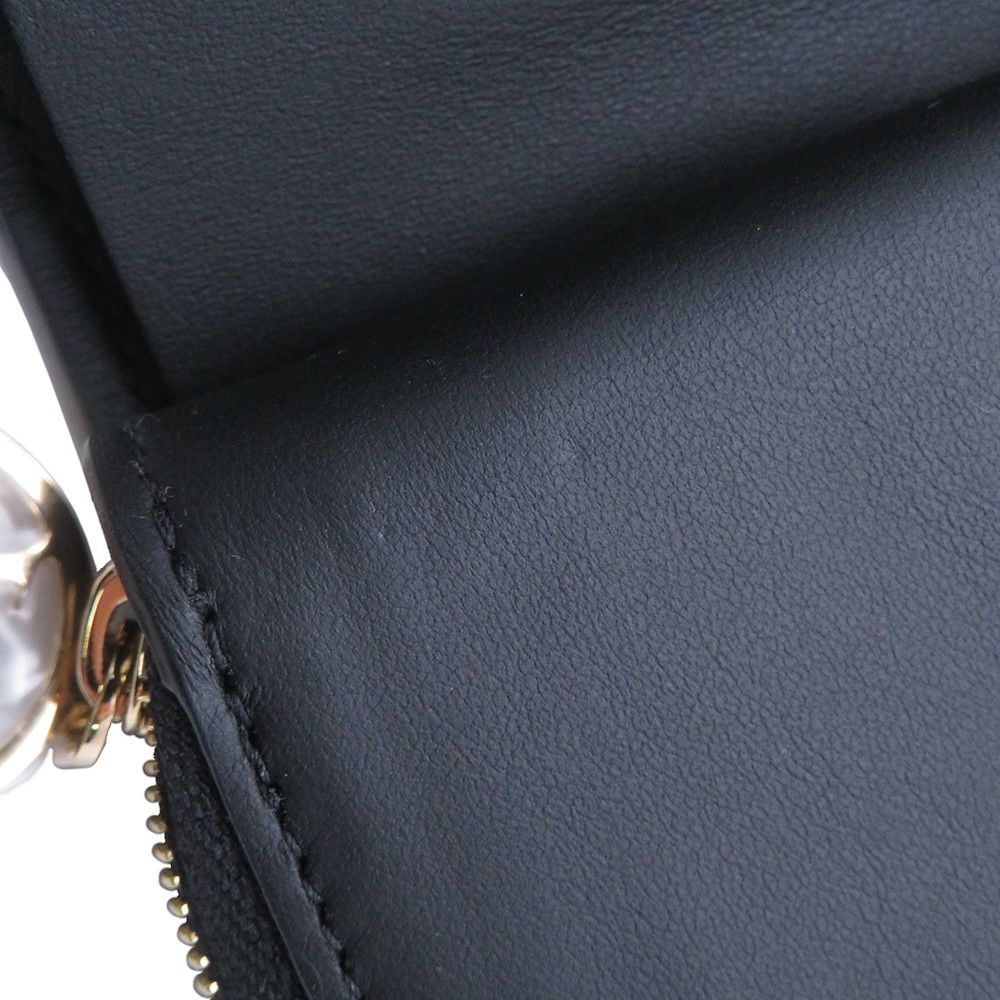 ルイヴィトン 二つ折り財布 ラムレザー/モノグラム・パターン ポルトフォイユ・ルー M81599 LOUIS VUITTON ブラック 黒