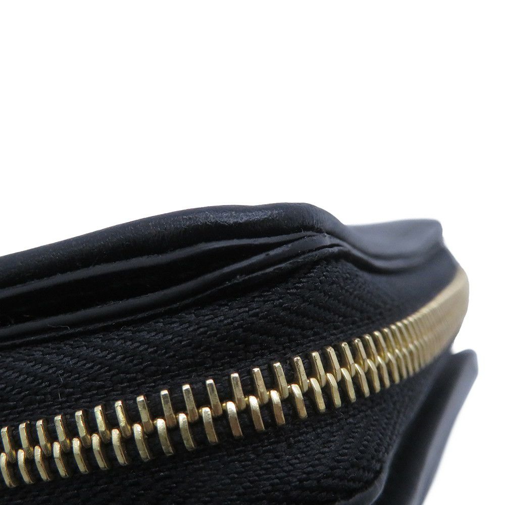 ルイヴィトン 二つ折り財布 ラムレザー/モノグラム・パターン ポルトフォイユ・ルー M81599 LOUIS VUITTON ブラック 黒