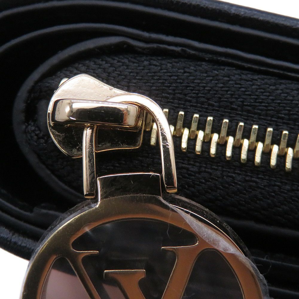 ルイヴィトン 二つ折り財布 ラムレザー/モノグラム・パターン ポルトフォイユ・ルー M81599 LOUIS VUITTON ブラック 黒