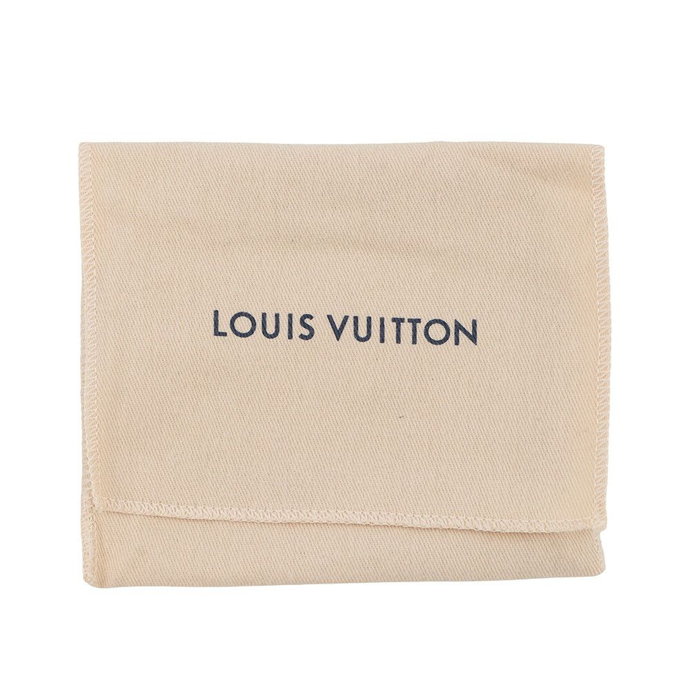 ルイヴィトン 二つ折り財布 ラムレザー/モノグラム・パターン ポルトフォイユ・ルー M81599 LOUIS VUITTON ブラック 黒