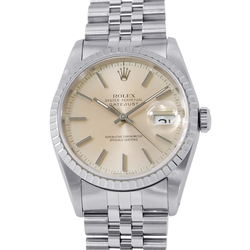ロレックス デイトジャスト36 X番 16220 ROLEX 腕時計 シルバー文字盤
