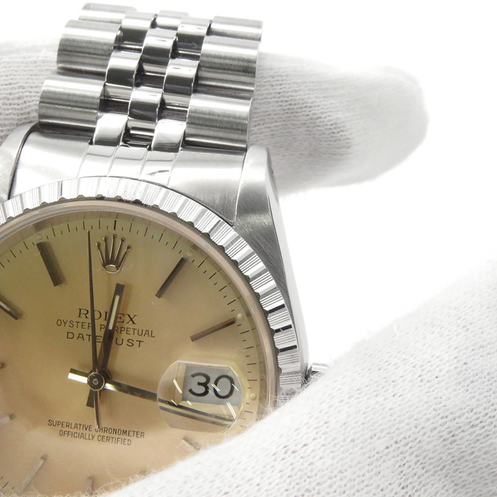 ロレックス デイトジャスト36 X番 16220 ROLEX 腕時計 シルバー文字盤