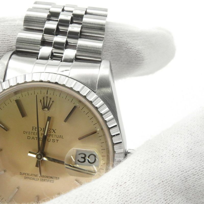 ロレックス デイトジャスト36 X番 16220 ROLEX 腕時計 シルバー文字盤