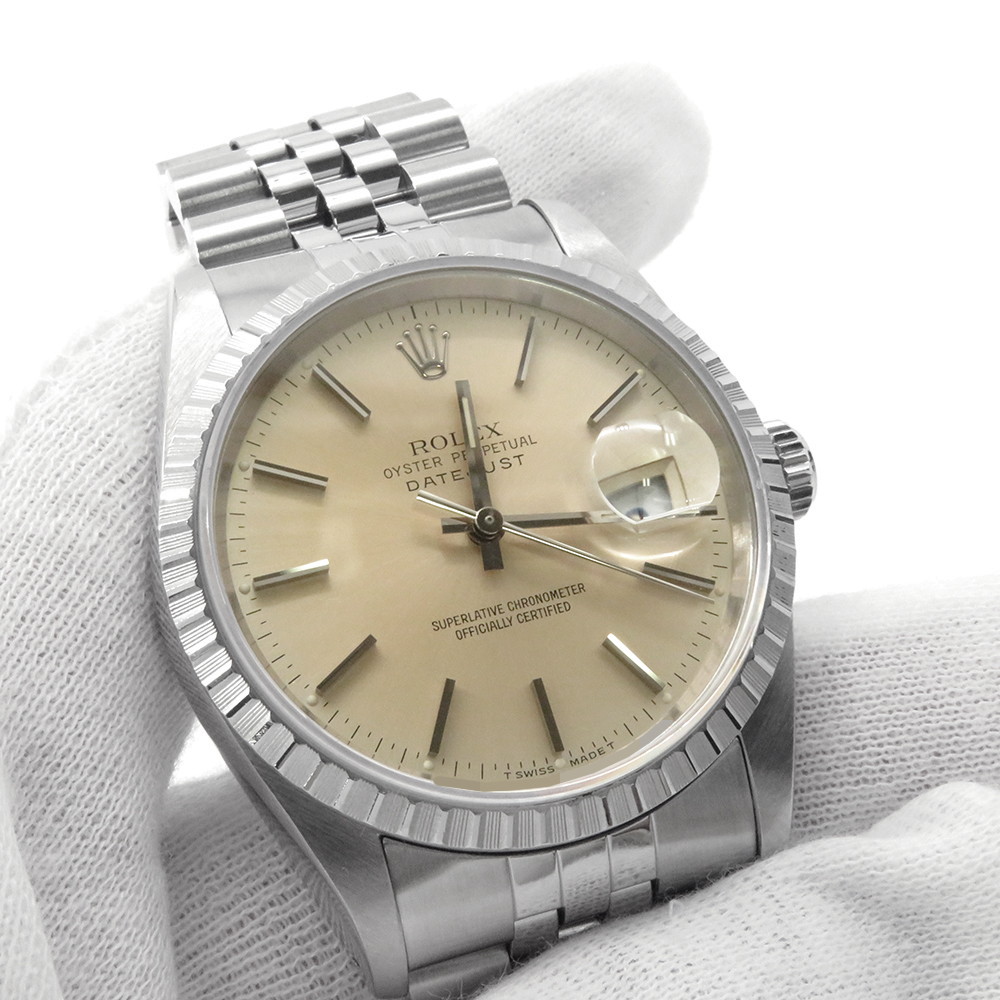 ロレックス デイトジャスト36 X番 16220 ROLEX 腕時計 シルバー文字盤