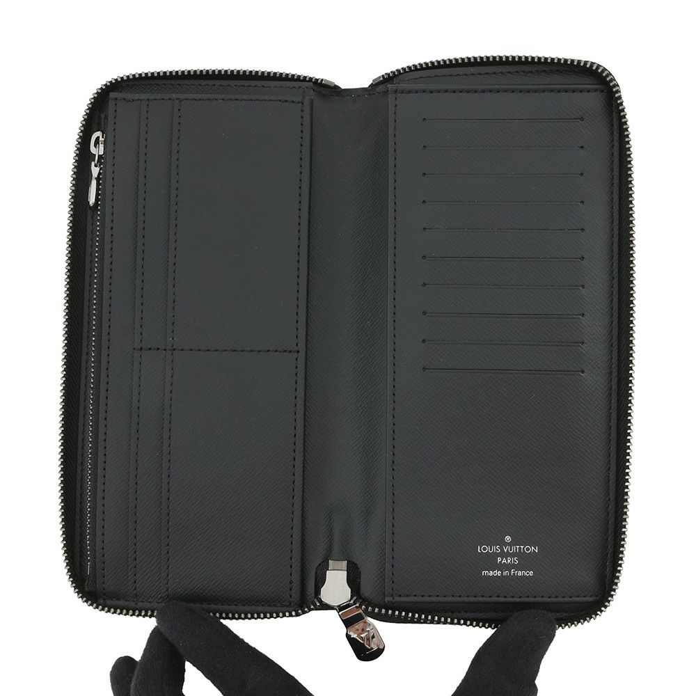 ルイヴィトン 長財布 モノグラム・エクリプス ジッピーウォレット・ヴェルティカル M62295 LOUIS VUITTON ヴィトン 黒 ブラック
