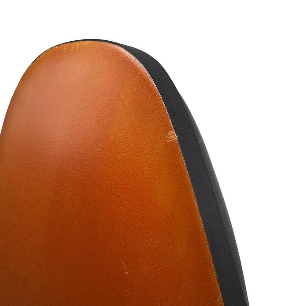 エルメス ブーツ サイドゴア パンチング レザー メンズサイズ43 HERMES 靴 黒