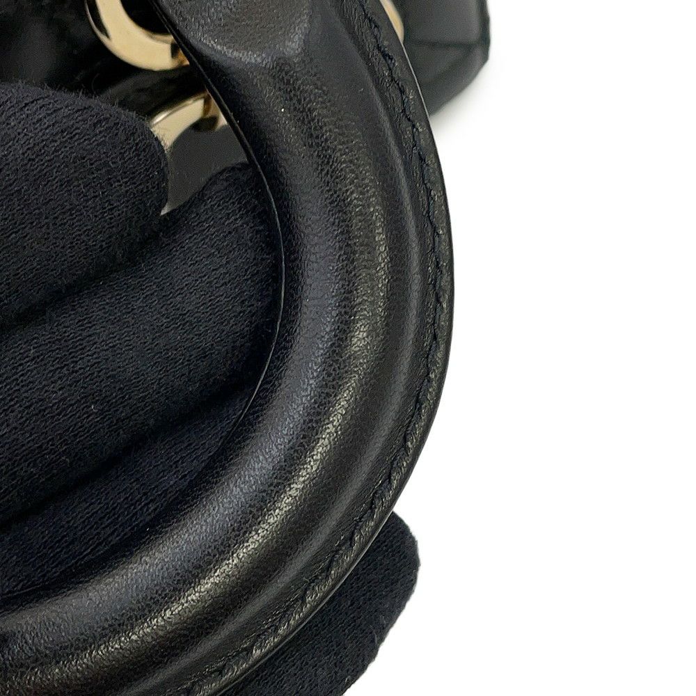 ディオール ハンドバッグ Lady D-JOY カナージュ マイクロ ラムスキン S0910ONGE Christian Dior 3way 黒