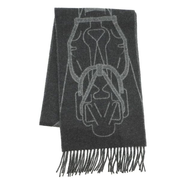 エルメス マフラー テット・ア・テット・エケストル カシミヤ HERMES メンズ ショール