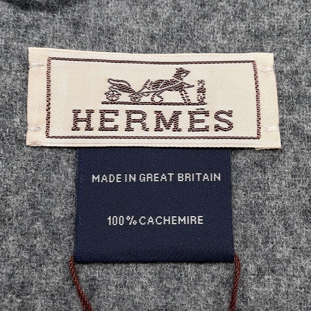 エルメス マフラー テット・ア・テット・エケストル カシミヤ HERMES メンズ ショール
