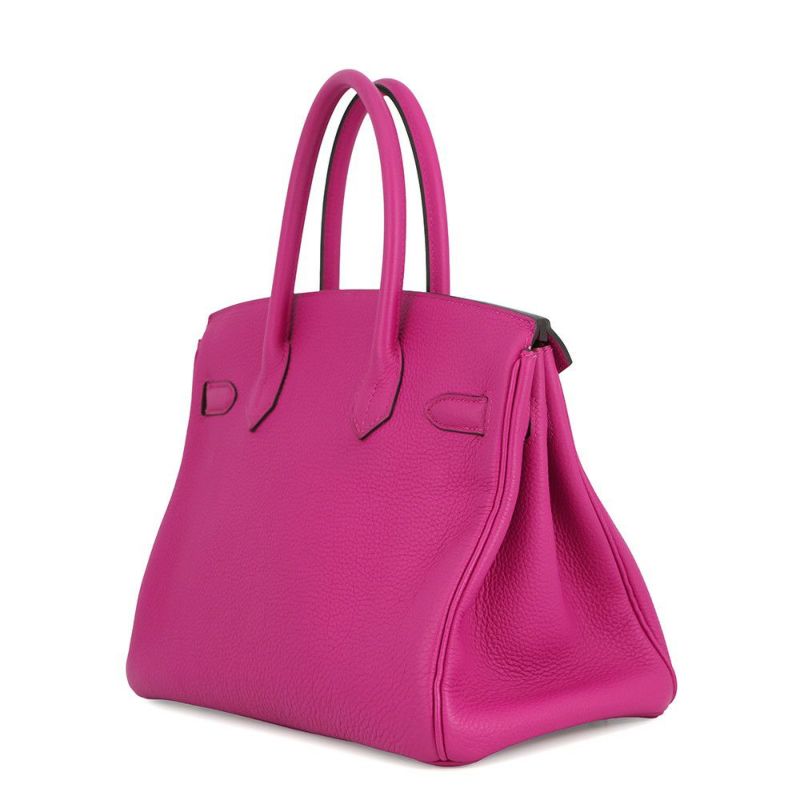 エルメス バーキン30 ローズパープル/シルバー金具 トゴ A刻印 HERMES Birkin ハンドバッグ