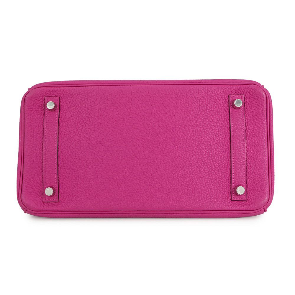 エルメス バーキン30 ローズパープル/シルバー金具 トゴ A刻印 HERMES Birkin ハンドバッグ